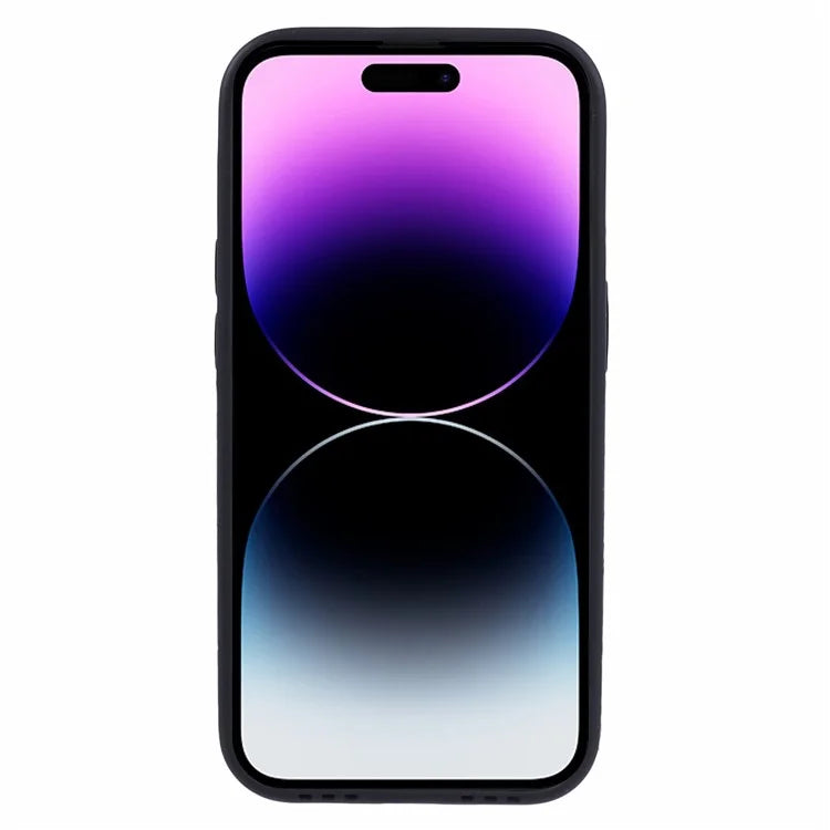 For iPhone 14 Pro Case Stylish PU Leather+TPU Anti-scratch Cellphone Cover
