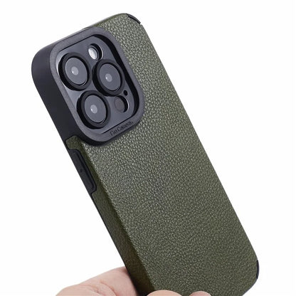 For iPhone 14 Pro Case Stylish PU Leather+TPU Anti-scratch Cellphone Cover