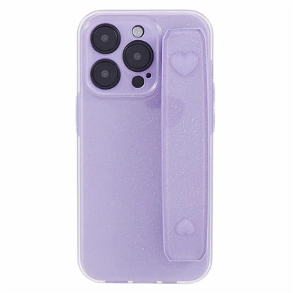 For iPhone 14 Pro Kickstand Case Glittery Soft TPU Phone Cover