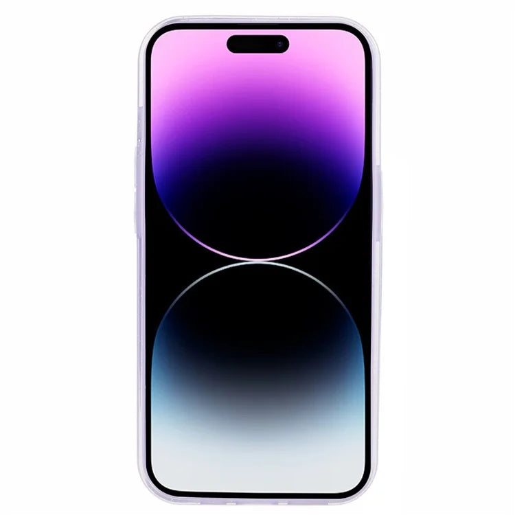 For iPhone 14 Pro Kickstand Case Glittery Soft TPU Phone Cover