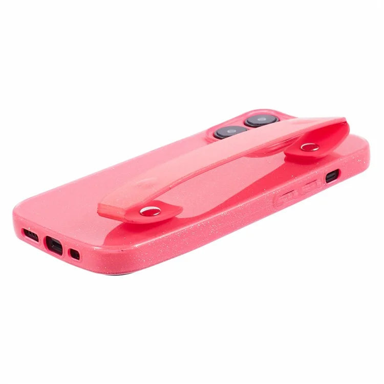 For iPhone 14 Pro Kickstand Case Glittery Soft TPU Phone Cover