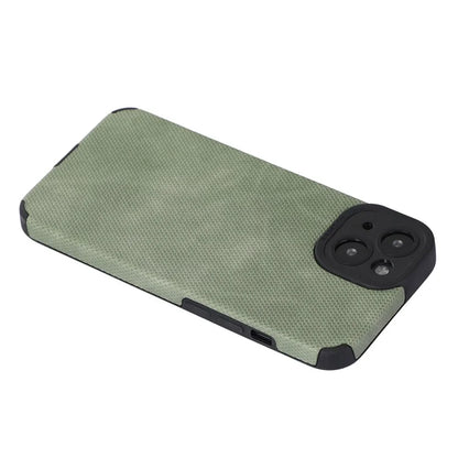 Morandi Style Cell Phone Cover for iPhone 13 Case TPU+PU Leather Shell