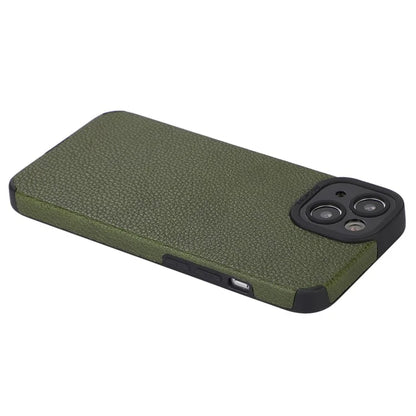 For iPhone 13 Case Anti-Scratch PU Leather + TPU Phone Back Cover