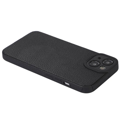 For iPhone 13 Case Anti-Scratch PU Leather + TPU Phone Back Cover