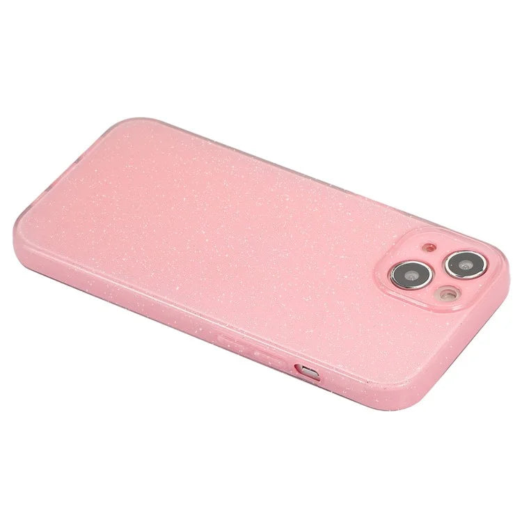 For iPhone 13 6.1 inch Case Glitter Powder Soft TPU Anti-drop Jelly Phone Cover
