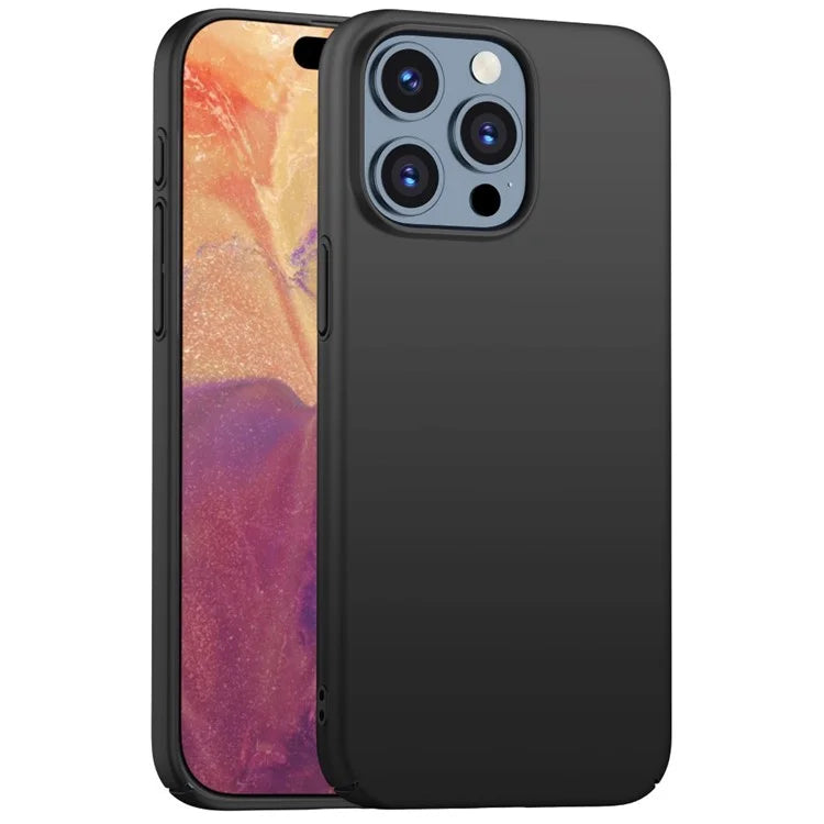 For iPhone 15 Pro Max PC Phone Case Anti-scratch Phone Cover Solid Color Shell