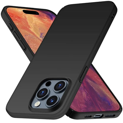 For iPhone 15 Pro Max PC Phone Case Anti-scratch Phone Cover Solid Color Shell