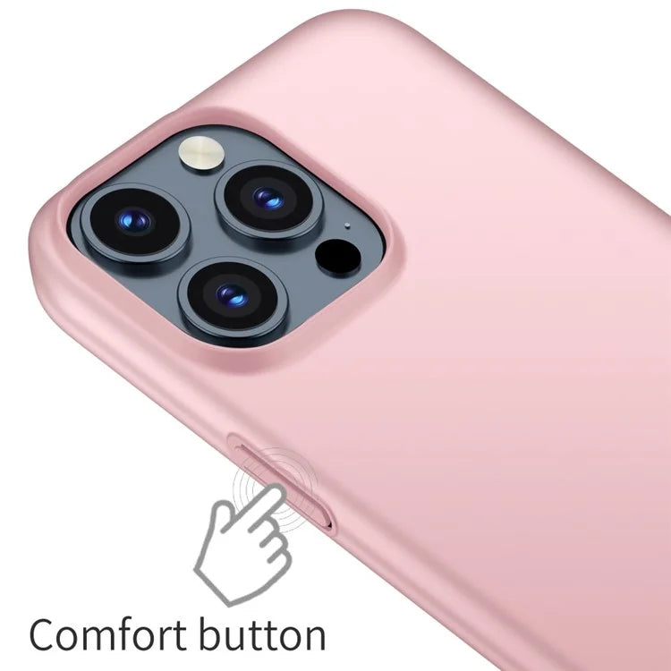 For iPhone 15 Pro Max PC Phone Case Anti-scratch Phone Cover Solid Color Shell