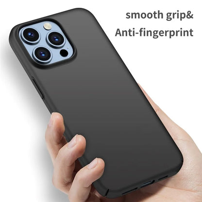 For iPhone 15 Pro Max PC Phone Case Anti-scratch Phone Cover Solid Color Shell