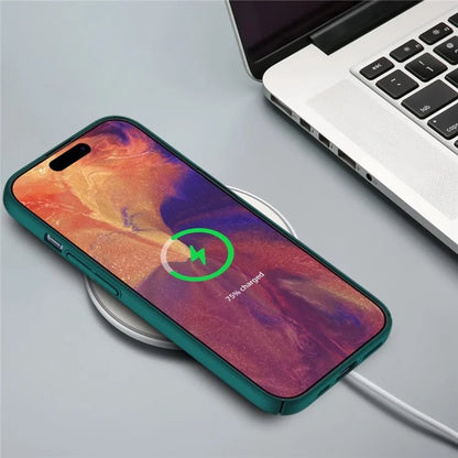 For iPhone 15 Pro Max PC Phone Case Anti-scratch Phone Cover Solid Color Shell