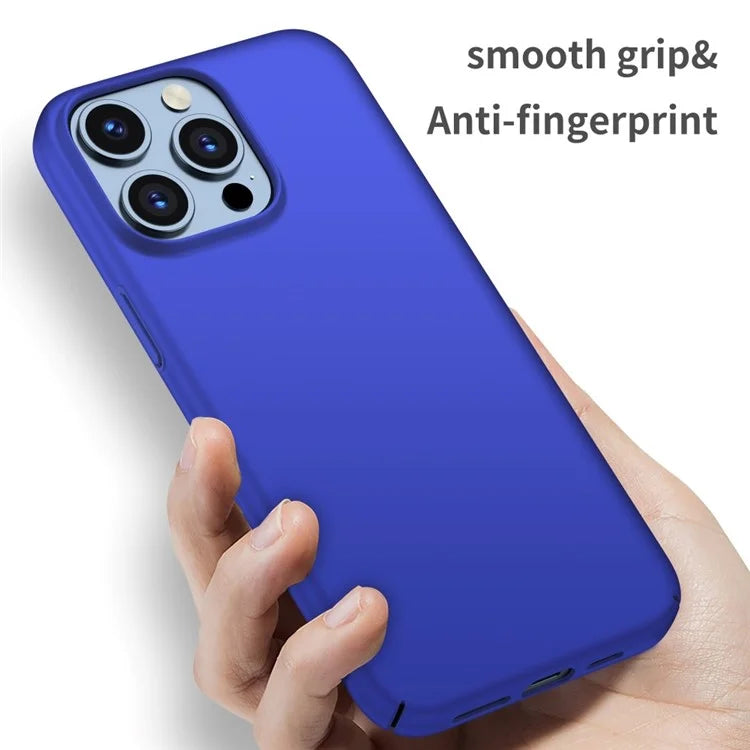 For iPhone 15 Pro Max PC Phone Case Anti-scratch Phone Cover Solid Color Shell