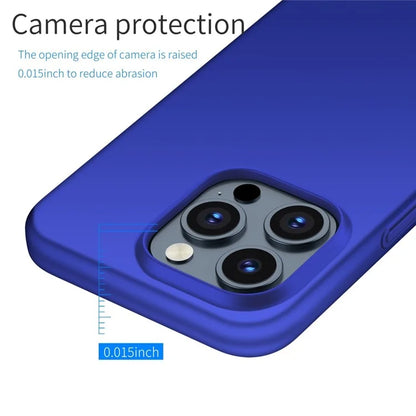 For iPhone 15 Pro Max PC Phone Case Anti-scratch Phone Cover Solid Color Shell