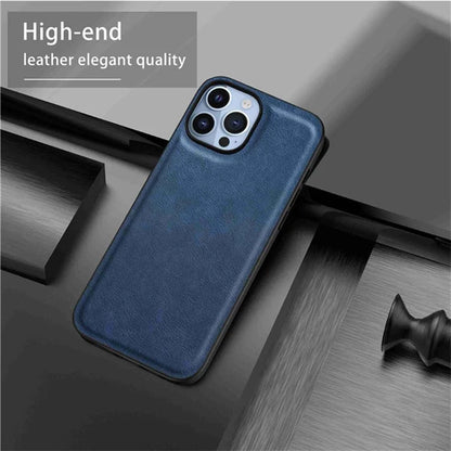 For iPhone 15 Pro Cell Phone Cover Retro PU Leather+TPU+PC Cell Phone Case
