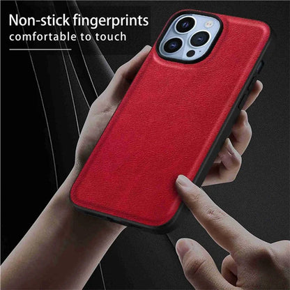 Phone Cover for iPhone 15 Pro Max Case PU Leather Coated TPU+PC Smartphone Shell