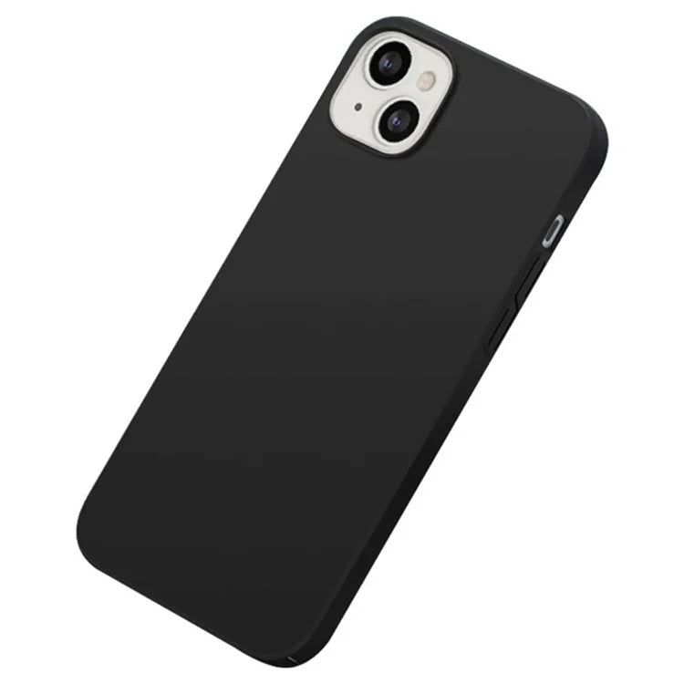 For iPhone 15 Plus Shockproof PC Case Solid Color Cell Phone Cover Shell