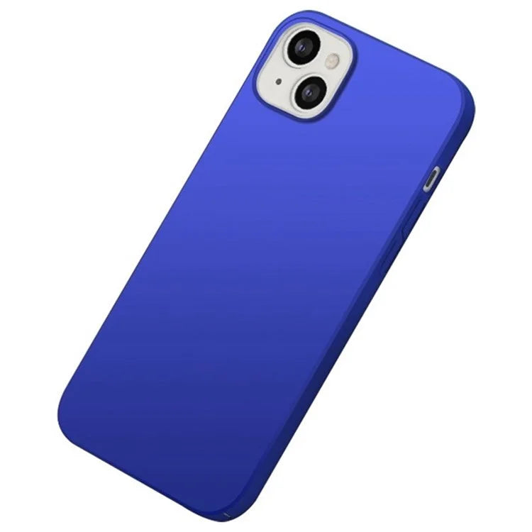 For iPhone 15 Plus Shockproof PC Case Solid Color Cell Phone Cover Shell