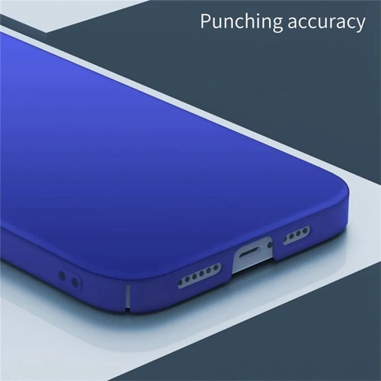 For iPhone 15 Plus Shockproof PC Case Solid Color Cell Phone Cover Shell