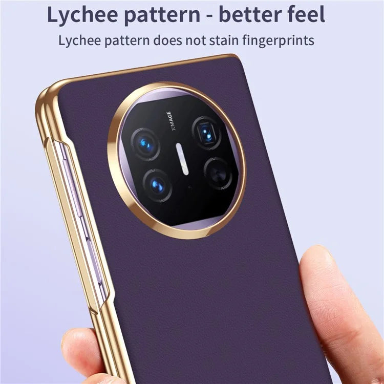 Slim PC Phone Cover for Huawei Mate X5 Case Anti-Drop Protective Case with Kickstand