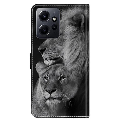 For Xiaomi Redmi Note 12 4G Case Shockproof Phone Case Leather Flip Wallet Cover