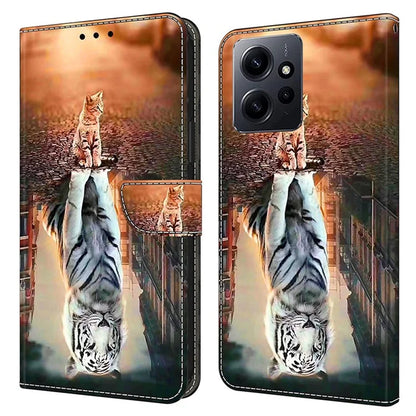 For Xiaomi Redmi Note 12 4G Case Shockproof Phone Case Leather Flip Wallet Cover