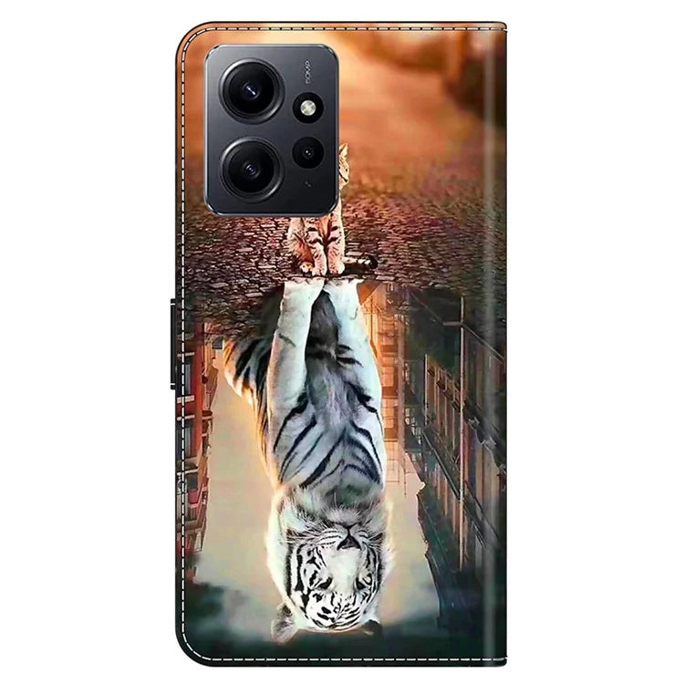 For Xiaomi Redmi Note 12 4G Case Shockproof Phone Case Leather Flip Wallet Cover