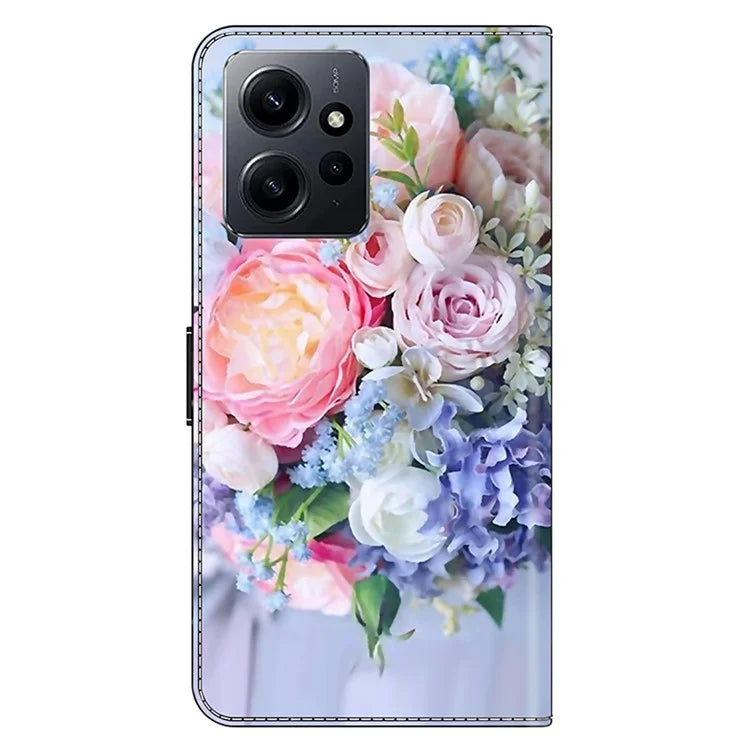 For Xiaomi Redmi Note 12 4G Case Shockproof Phone Case Leather Flip Wallet Cover