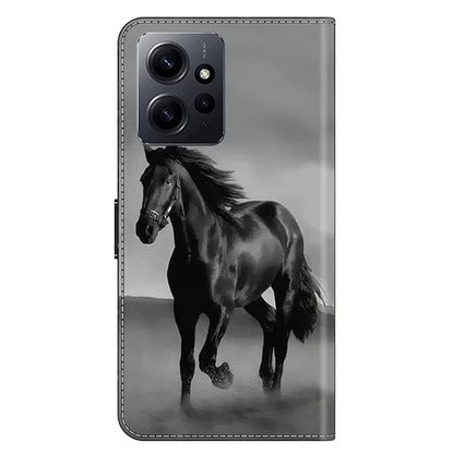 For Xiaomi Redmi Note 12 4G Case Shockproof Phone Case Leather Flip Wallet Cover