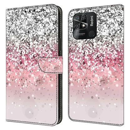 Pattern Printing Leather Case for Xiaomi Redmi 10C 4G Case Anti-Drop Wallet Phone Case
