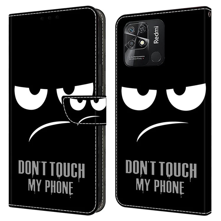 Pattern Printing Leather Case for Xiaomi Redmi 10C 4G Case Anti-Drop Wallet Phone Case