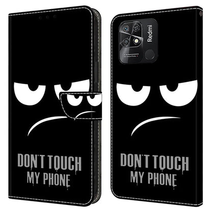 Pattern Printing Leather Case for Xiaomi Redmi 10C 4G Case Anti-Drop Wallet Phone Case