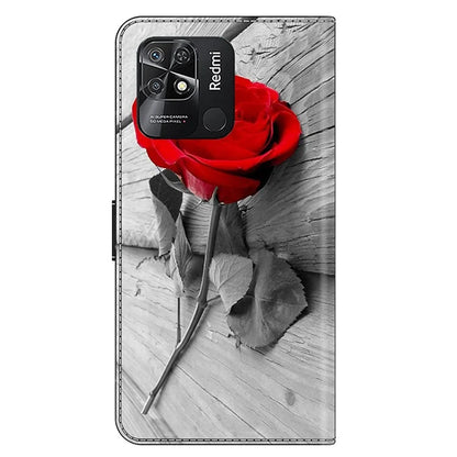 Pattern Printing Leather Case for Xiaomi Redmi 10C 4G Case Anti-Drop Wallet Phone Case