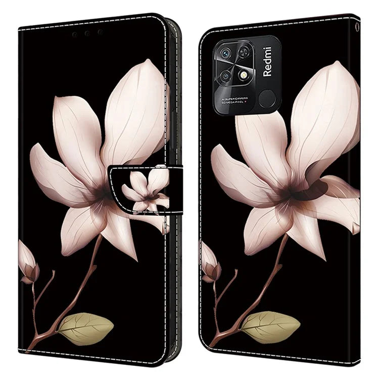 Pattern Printing Leather Case for Xiaomi Redmi 10C 4G Case Anti-Drop Wallet Phone Case