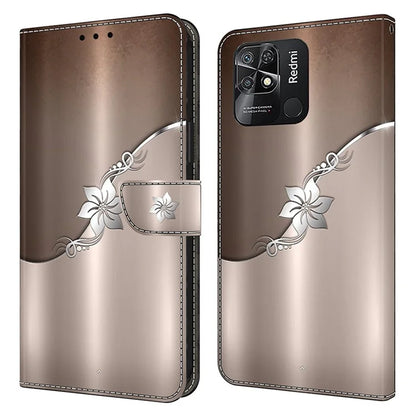 Pattern Printing Leather Case for Xiaomi Redmi 10C 4G Case Anti-Drop Wallet Phone Case