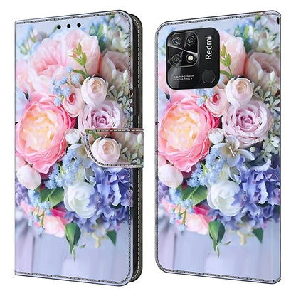 Pattern Printing Leather Case for Xiaomi Redmi 10C 4G Case Anti-Drop Wallet Phone Case