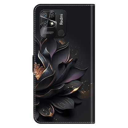 Pattern Printing Leather Case for Xiaomi Redmi 10C 4G Case Anti-Drop Wallet Phone Case
