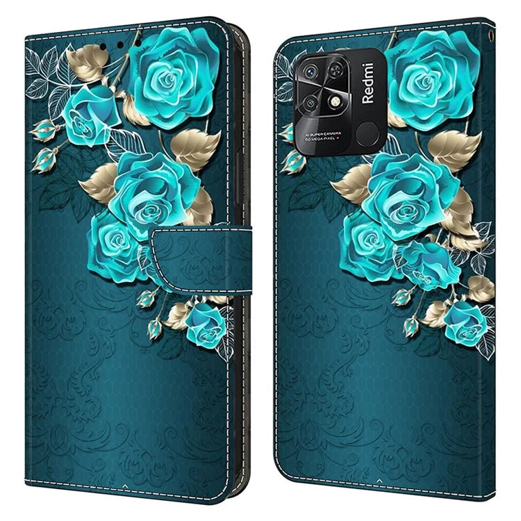 Pattern Printing Leather Case for Xiaomi Redmi 10C 4G Case Anti-Drop Wallet Phone Case