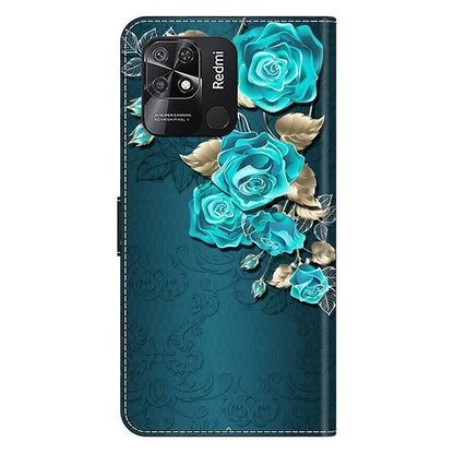 Pattern Printing Leather Case for Xiaomi Redmi 10C 4G Case Anti-Drop Wallet Phone Case