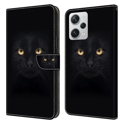 Wallet Phone Case for Xiaomi Redmi Note 12 Pro+ 5G Case Pattern Printing Leather Flip Cover