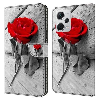 Wallet Phone Case for Xiaomi Redmi Note 12 Pro+ 5G Case Pattern Printing Leather Flip Cover