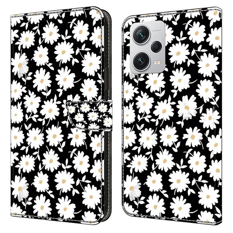 Wallet Phone Case for Xiaomi Redmi Note 12 Pro+ 5G Case Pattern Printing Leather Flip Cover