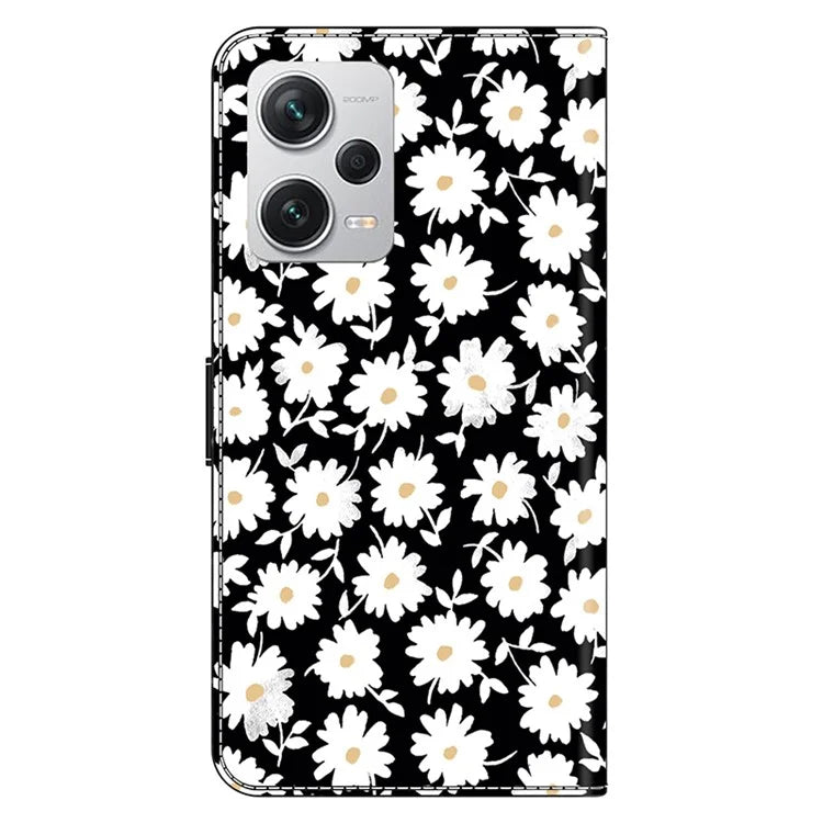 Wallet Phone Case for Xiaomi Redmi Note 12 Pro+ 5G Case Pattern Printing Leather Flip Cover