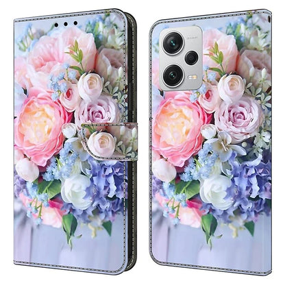 Wallet Phone Case for Xiaomi Redmi Note 12 Pro+ 5G Case Pattern Printing Leather Flip Cover