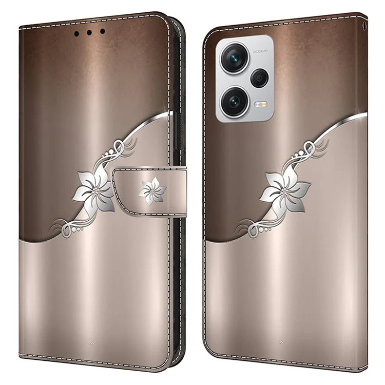 Wallet Phone Case for Xiaomi Redmi Note 12 Pro+ 5G Case Pattern Printing Leather Flip Cover