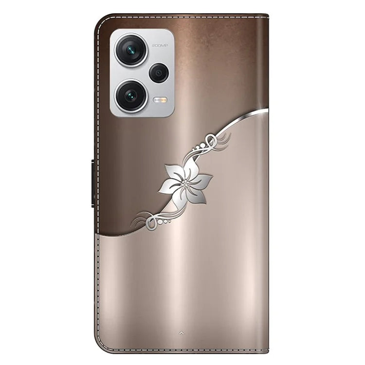 Wallet Phone Case for Xiaomi Redmi Note 12 Pro+ 5G Case Pattern Printing Leather Flip Cover