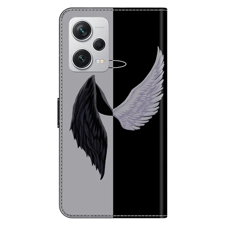 Wallet Phone Case for Xiaomi Redmi Note 12 Pro+ 5G Case Pattern Printing Leather Flip Cover