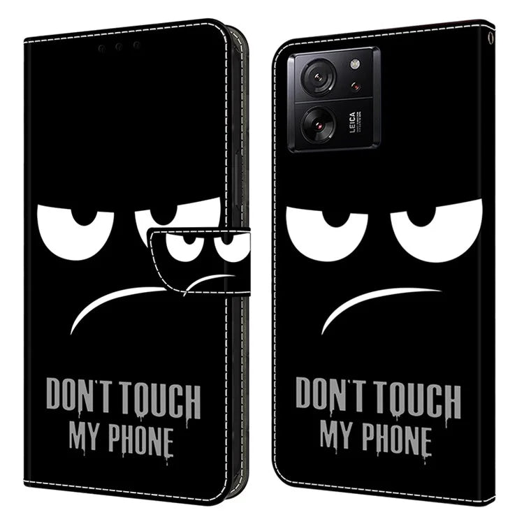 Protective Phone Cover for Xiaomi 13T Pro / 13T Case Pattern Printing Leather Wallet Case