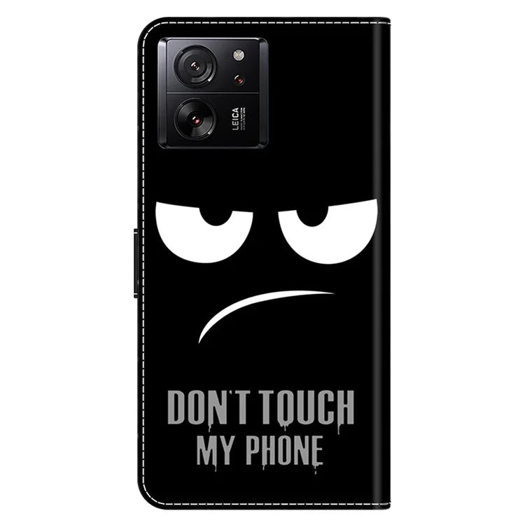 Protective Phone Cover for Xiaomi 13T Pro / 13T Case Pattern Printing Leather Wallet Case
