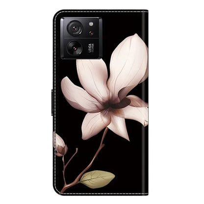 Protective Phone Cover for Xiaomi 13T Pro / 13T Case Pattern Printing Leather Wallet Case