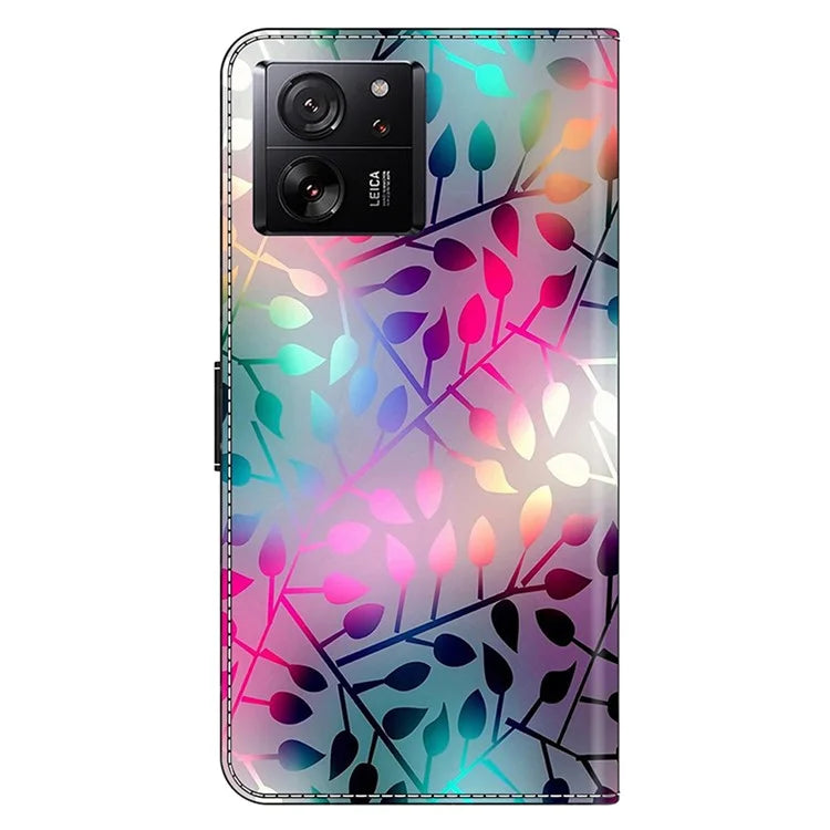 Protective Phone Cover for Xiaomi 13T Pro / 13T Case Pattern Printing Leather Wallet Case