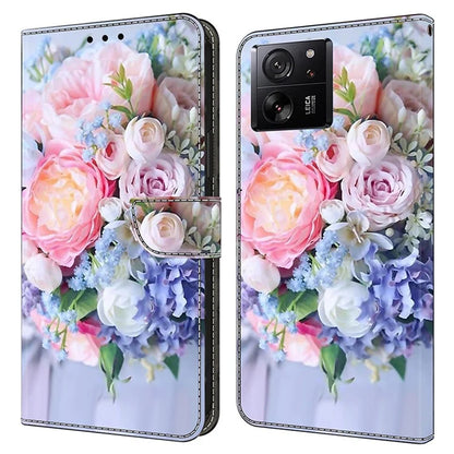 Protective Phone Cover for Xiaomi 13T Pro / 13T Case Pattern Printing Leather Wallet Case